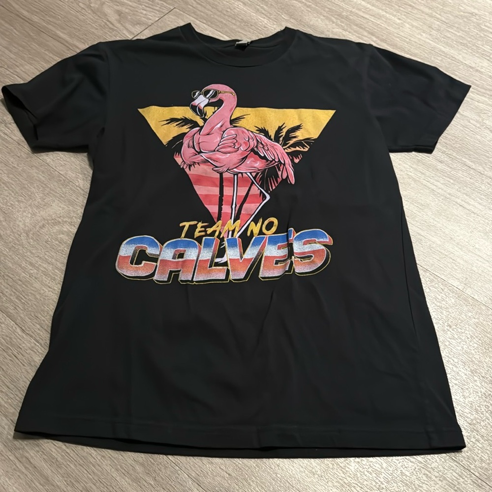 Team No Calves graphic T-shirt - Picture 1 of 2